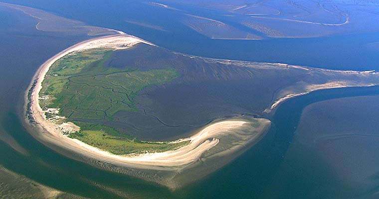 Die Nordsee von oben